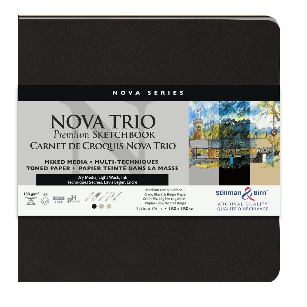 Stillman & Birn Nova Softcover Sketchbook, Black, 8x10 Inches